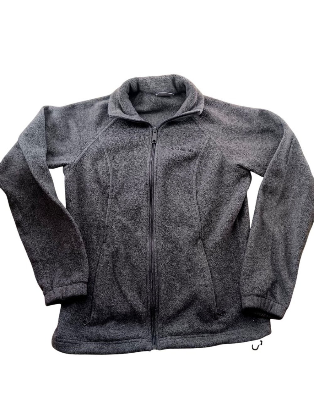 Columbia Full-Zip Gray Fleece Jacket XS Womens Lightweight Warm Outdoor Layer